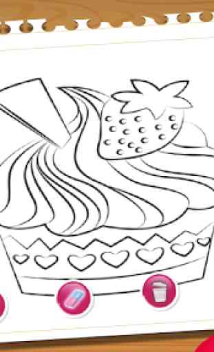 Cupcake Coloring Book 3