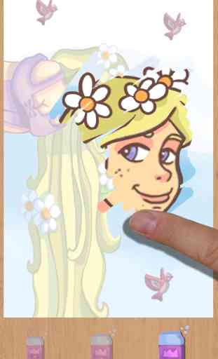paint and discover the princess Rapunzel - Girls coloring game Rapunzel 3
