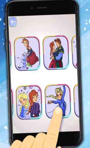 Paint magic ice princesses – coloring drawings 3