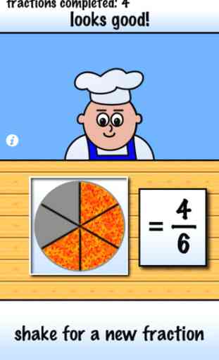 Pizza Fractions 1 3