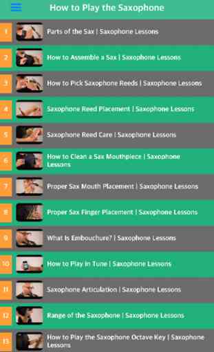 Play Saxophone Tuner - Learn How to Play Saxophone With Videos 3
