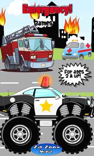 Police Car and Firetruck Games 1