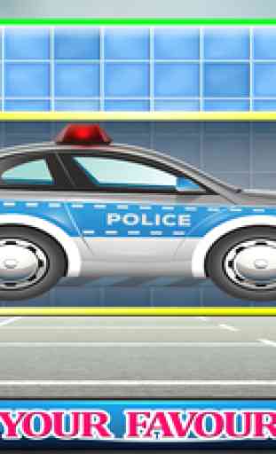 Police Car Wash Gas Station - Little Kids Fun Game 3