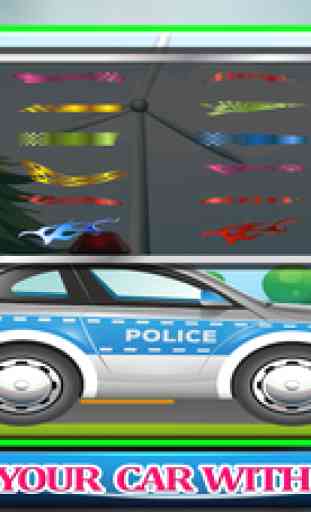 Police Car Wash Gas Station - Little Kids Fun Game 4