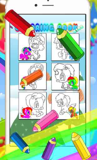 Pony Games For Girls - My Coloring Book Little Kid 2