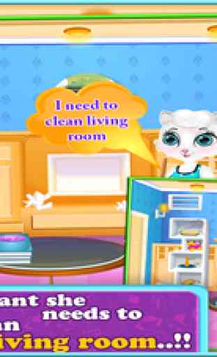 Pregnant Cat Cleaning For Kids And Girls Free Games 1