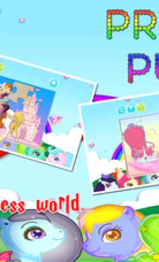 Princess Cartoon Jigsaw Puzzles Games for Toddlers 3