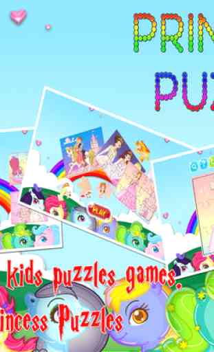 Princess Cartoon Jigsaw Puzzles Games for Toddlers 4