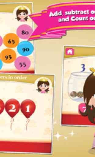 Princess Goes to School: First Grade Learning Games 2