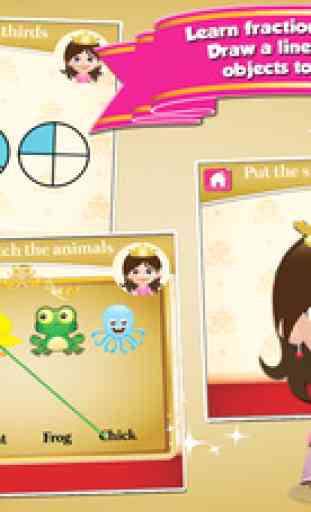 Princess Goes to School: First Grade Learning Games 4