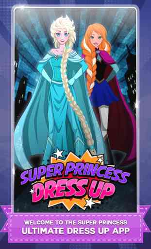 Super Hero Princess Dress-up The Frozen Power game 1