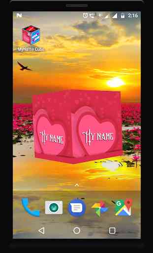 3D My Name Cube Live Wallpaper 4