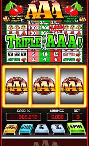 A AA AAA Slots - Triple Pay 1