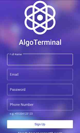 ALGO Terminal - Mobile Based Robot Trading Tool 2