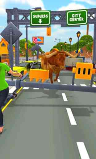 Angry Bull City Rampage: Bull Games 1