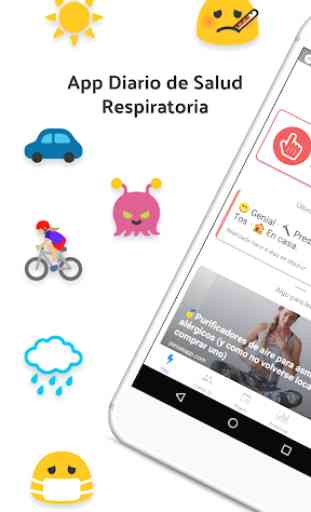 App para Respirar Mejor. Polen, Virus, Polución. 1