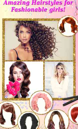 Beauty Cam Photo Effects - Hairstyle & Makeup 1