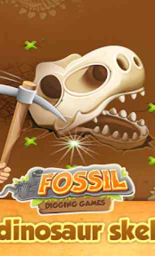Dig up dinosaur bones: Fossil digging games 2