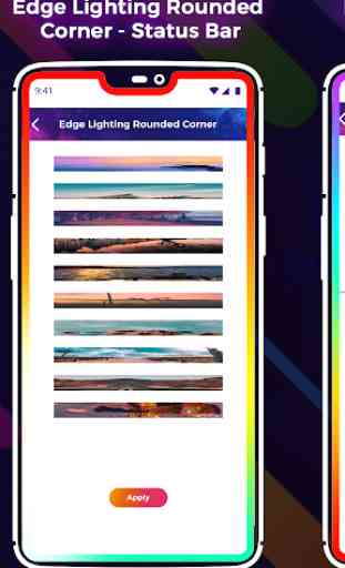 Edge Lighting Rounded Corner - Status Bar 2
