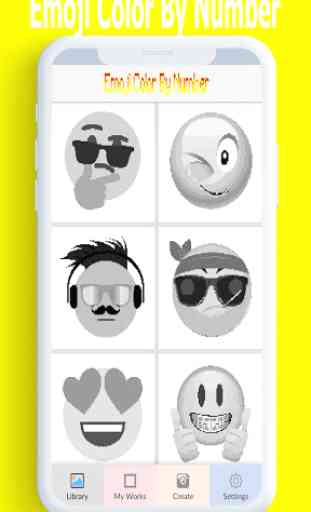 Emoji Color By Number, emojis face game, emoji art 1