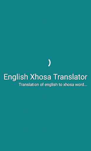 English Xhosa Translator 1
