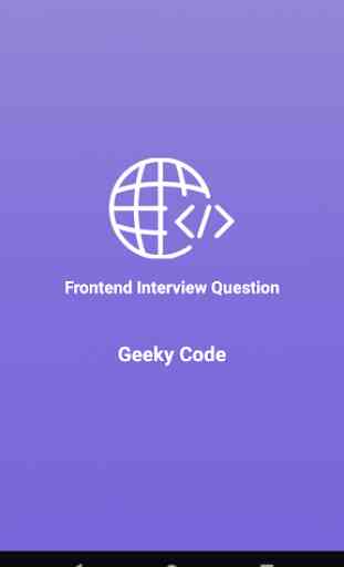 Frontend Interview Question 1