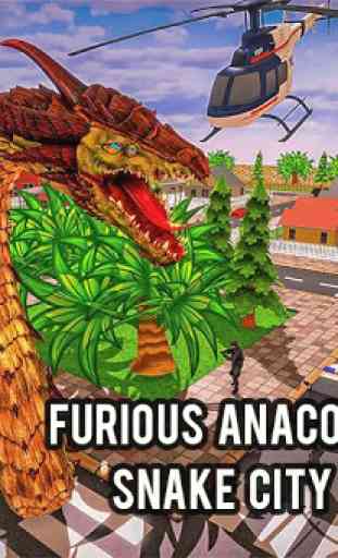 Furious Anaconda Dragon Snake City Rampage 4