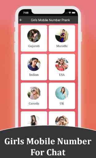 Girls Mobile Number Finder - Chat with Girls Prank 2