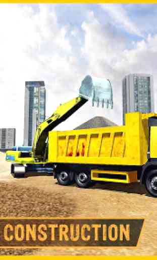 Heavy Duty Road Construction Machine:Excavator sim 1