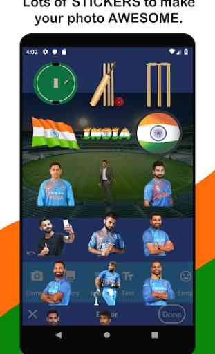 Indian Cricket Photo Frame 4