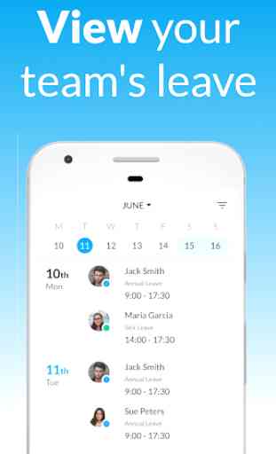 Leave Dates - Leave and Absence Planner 3