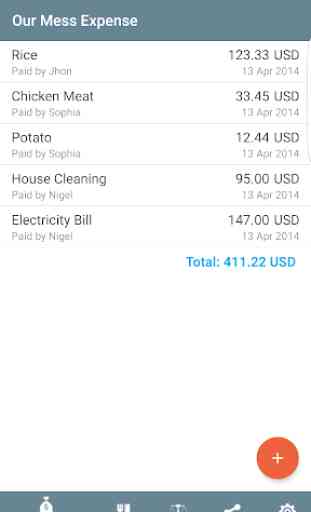 Mess Expense - track meals & expenses 2