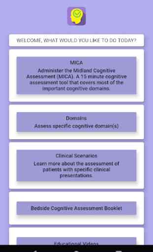 Midland Cognitive Assessment 1