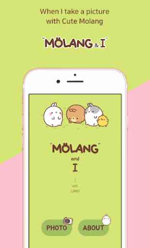 Molang&I - 3D Sticker Photo 1