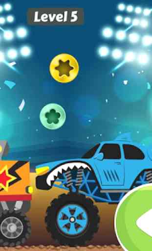Monster Trucks car game for Kids 1