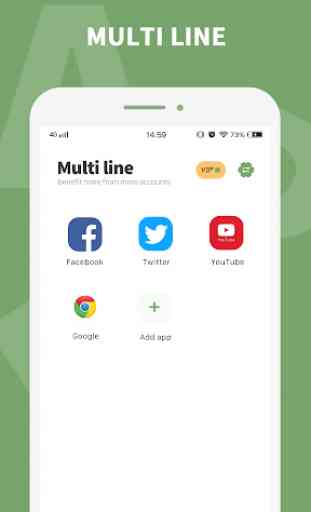 Multi line - dual line app & multiple accounts app 1