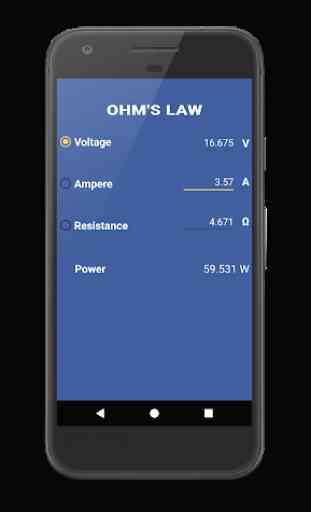 Ohm's Law - Electrical Calculator 1