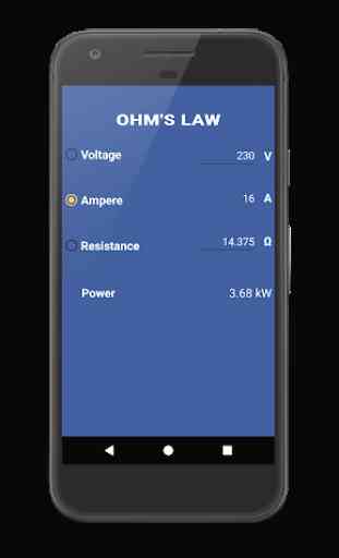 Ohm's Law - Electrical Calculator 2