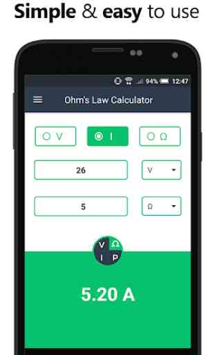 Ohms Law Calculator - Electrical Ohm Calculator 4