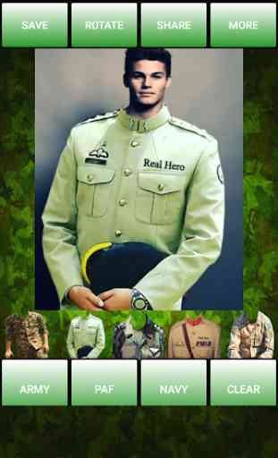 Pakistan Army Uniform Editor 2017 : Suit Changer 3