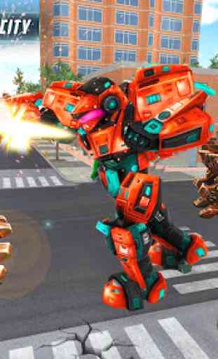 Real Robot Transform Monster Truck Fight 3