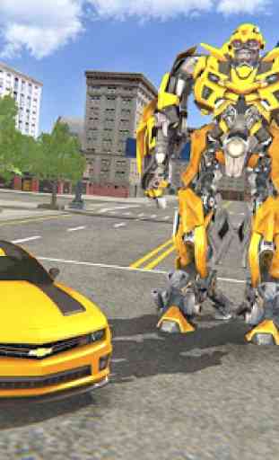 Robot Car Transport Transform Truck Game Simulator 3