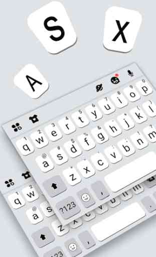Simple Chat Keyboard Theme 1