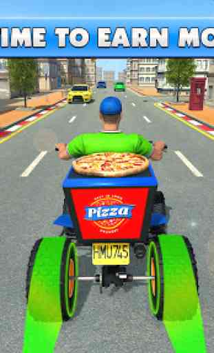 ATV Quad Bike Pizza Delivery Boy 2