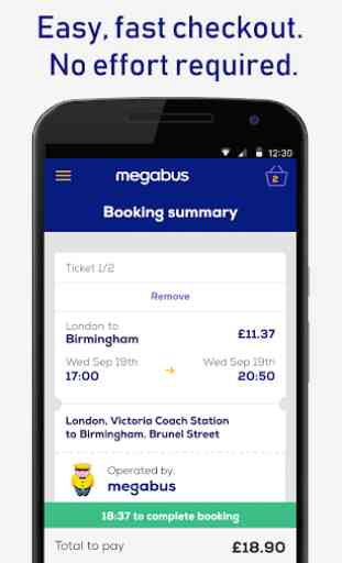 Booking for Mega Bus & Coaches 1