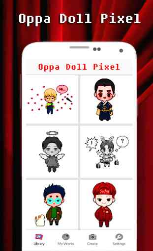 Coloring Oppa Doll By Number - Pixel Art 1