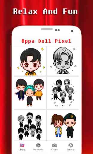 Coloring Oppa Doll By Number - Pixel Art 4