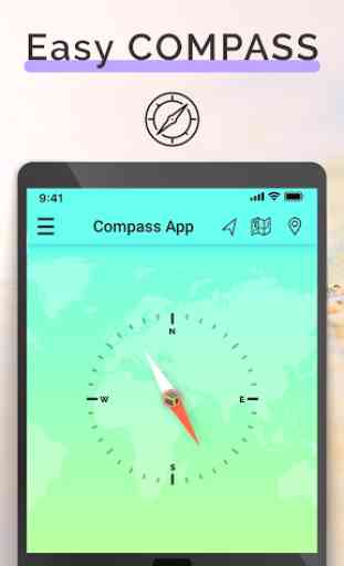 Compass - Direction Finder & Accurate Qibla Finder 4
