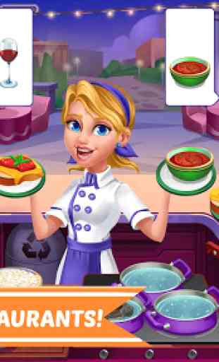 Cooking World Girls Games Fever & Restaurant Craze 2