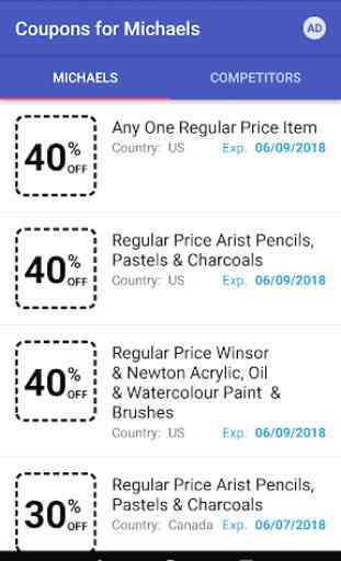 Coupons for Michaels 1